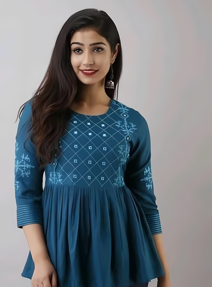 Rayon Top Kurti Top