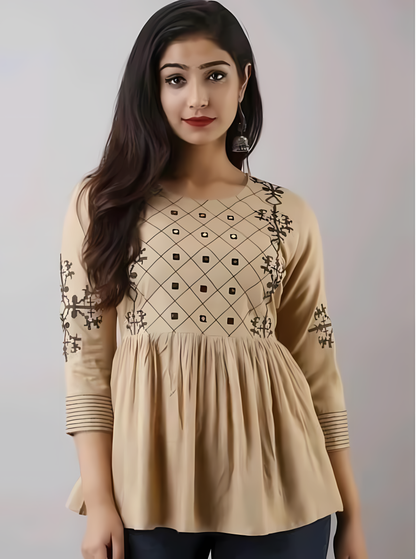 Rayon Top Kurti Top