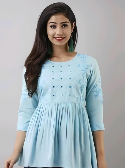 Rayon Top Kurti Top